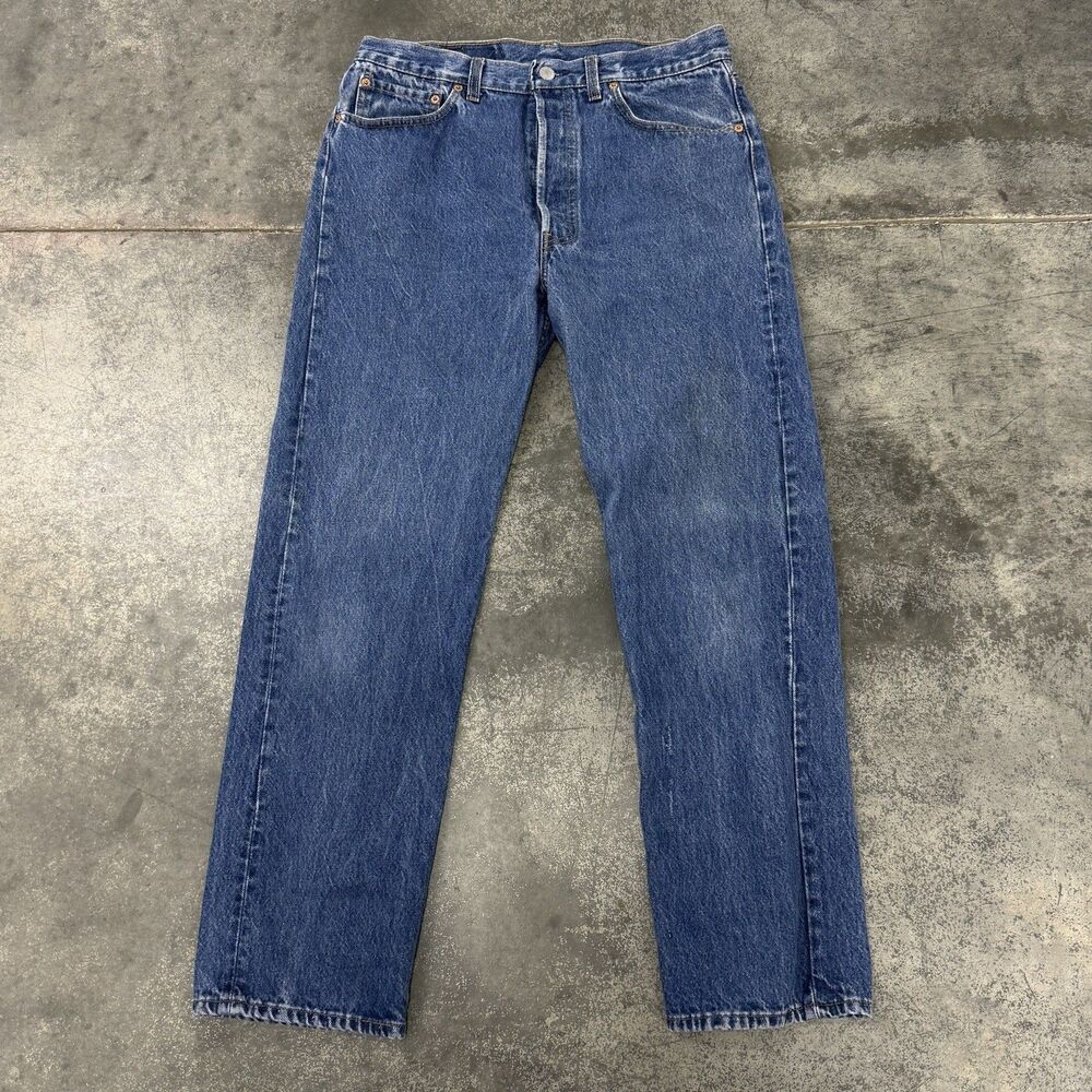 Men’s Vintage 1980s Levi's 501-0115 W34 L28 Denim Jeans Made in USA 100% Cotton